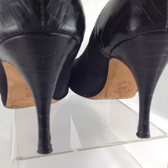 Donald J. Pliner ZORBA Black Mesh Elastic Pumps - Picture 8 of 13